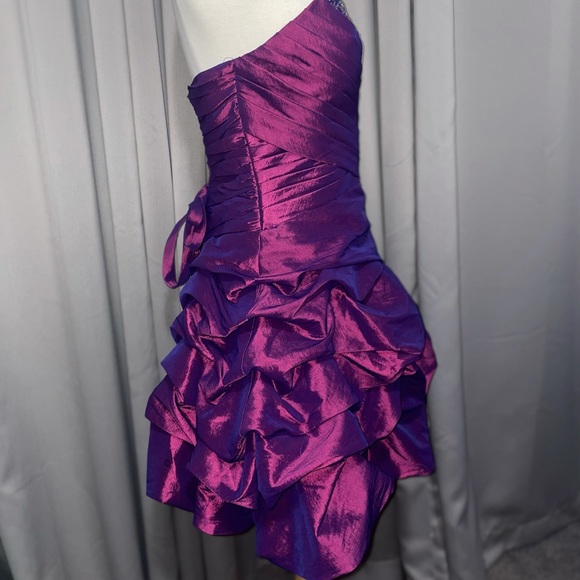 {Cinderella Divine} Corseted Magenta Formal Dress - Picture 6 of 11